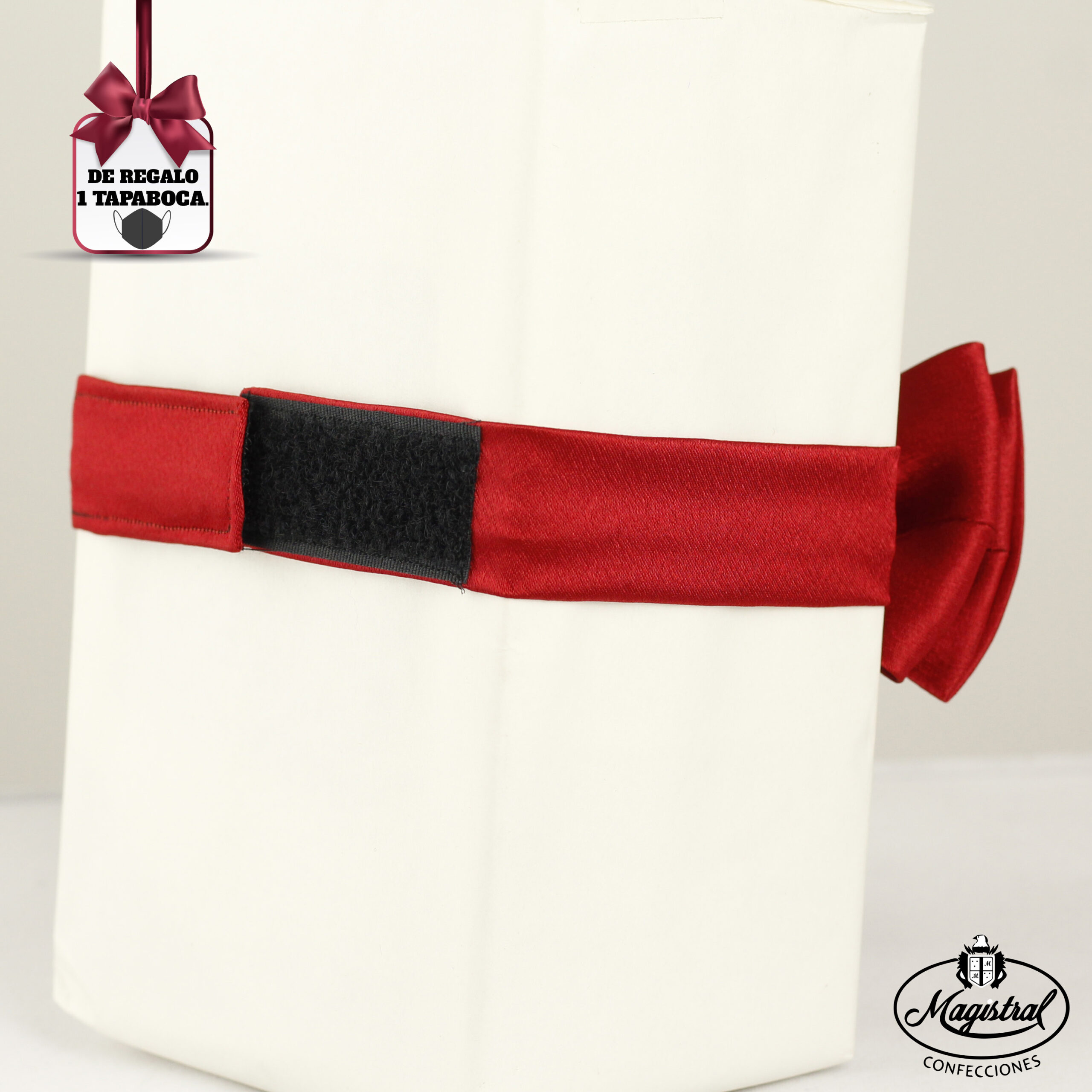 Moño de Seda Rojo - Imagen 2