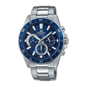 Reloj Casio Caballero Edifice Fondo Azul 44mm