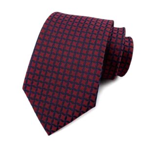Corbata Con Pañuelo y Gemelos Bordo