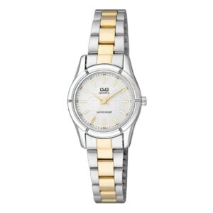 Reloj Q&Q Dama Fondo Blanco De Acero Inoxidable